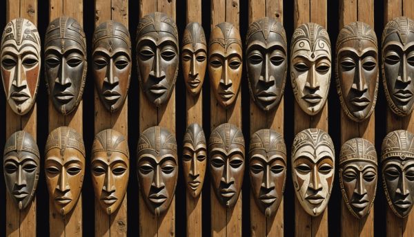 Les masques africains incarnent les esprits de la brousse sacrée